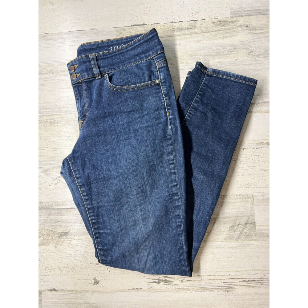 Gap 1969 Curvy Skinny Women's Jeans 29 R (31x30) Blue Denim Pants Double Button